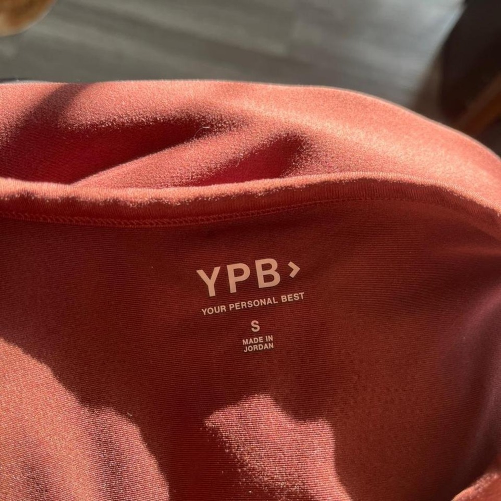 YPB Burgundy Ribbed Button Front Top – Size Small - Picture 3 of 5